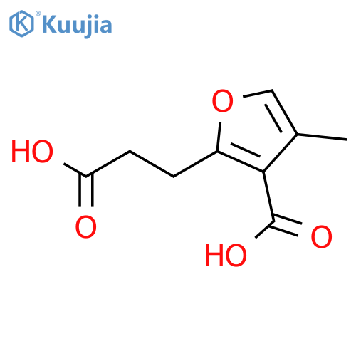 2-Furanpropanoic acid, 3-carboxy-4-methyl- structure