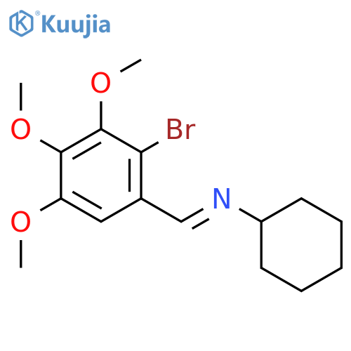 N-[(E)-(2-bromo-3,4,5-trimethoxyphenyl)methylidene]cyclohexanamine structure