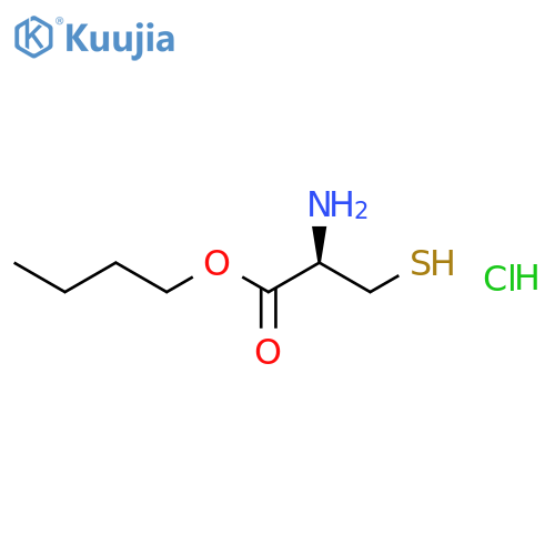 L-Cysteine, butyl ester, hydrochloride structure