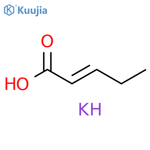 2-Pentenoic acid, potassium salt, (E)- structure