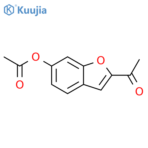 methyl 6-acetoxy-2-benzofuranyl ketone structure