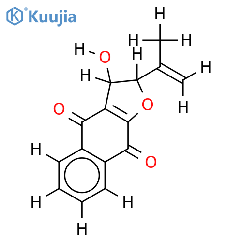 (2R,3R)-3-hydroxydehydroiso-alpha-lapachone structure
