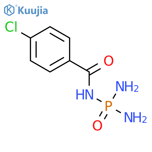 Benzamide, 4-chloro-N-(diaminophosphinyl)- structure