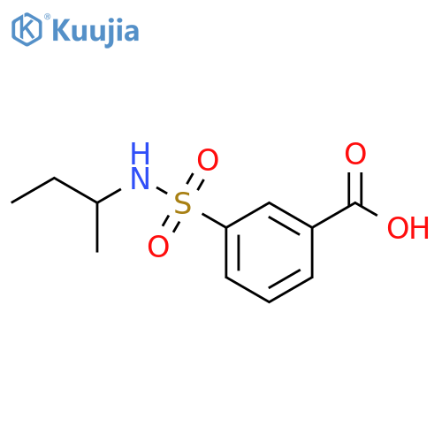 3-(Butan-2-yl)sulfamoylbenzoic Acid structure