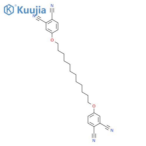 1,2-BENZENEDICARBONITRILE, 4,4'-[1,12-DODECANEDIYLBIS(OXY)]BIS- structure