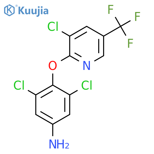3,5-Dichloro-4-{3-chloro-5-(trifluoromethyl)-2-pyridinyloxy}phenylamine structure