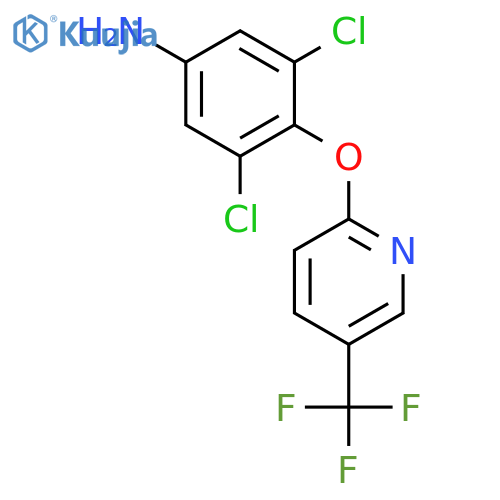 Benzenamine, 3,5-dichloro-4-[[5-(trifluoromethyl)-2-pyridinyl]oxy]- structure