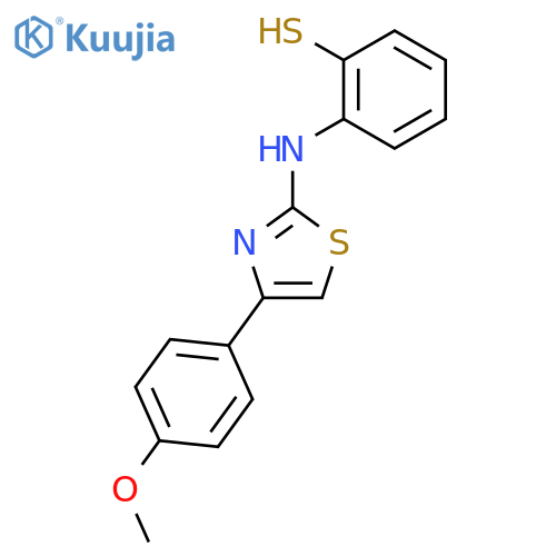 Benzenethiol, 2-[[4-(4-methoxyphenyl)-2-thiazolyl]amino]- structure