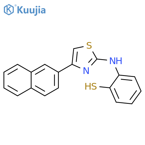 Benzenethiol, 2-[[4-(2-naphthalenyl)-2-thiazolyl]amino]- structure