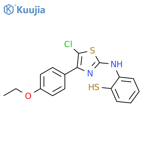 Benzenethiol, 2-[[5-chloro-4-(4-ethoxyphenyl)-2-thiazolyl]amino]- structure