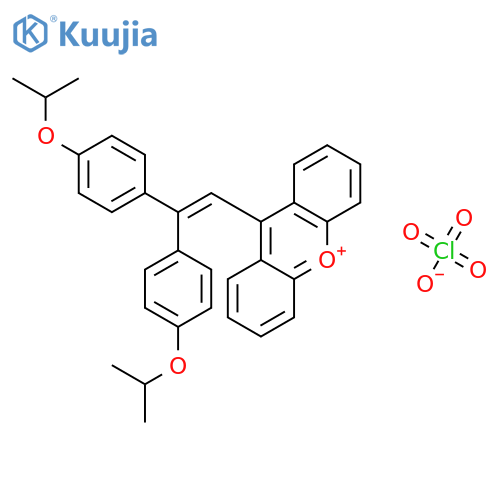 XANTHYLIUM, 9-[2,2-BIS[4-(1-METHYLETHOXY)PHENYL]ETHENYL]-, PERCHLORATE structure