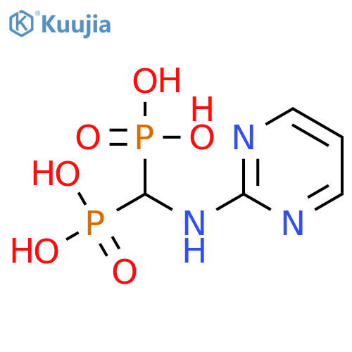 PHOSPHONIC ACID, [(2-PYRIMIDINYLAMINO)METHYLENE]BIS- structure