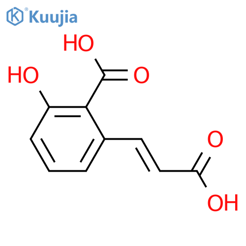 3-(2-Carboxy-3-hydroxyphenyl)-2-propenoic acid; (E)-form structure