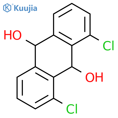 9,10-ANTHRACENEDIOL, 1,8-DICHLORO-9,10-DIHYDRO- structure