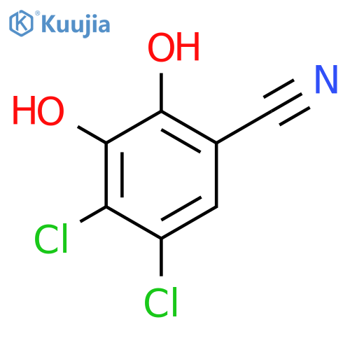 Benzonitrile,4,5-dichloro-2,3-dihydroxy- structure