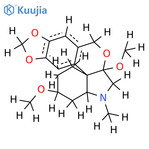 (4aS)-3c,6a-dimethoxy-5-methyl-(4ar,6at,13btC1)-1,2,3,4,4a,5,6,6a-octahydro-8H-[1,3]dioxolo[4',5':6,7]isochromeno[3,4-c]indole structure
