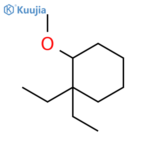 CYCLOHEXANE, 1,1-DIETHYL-2-METHOXY- structure