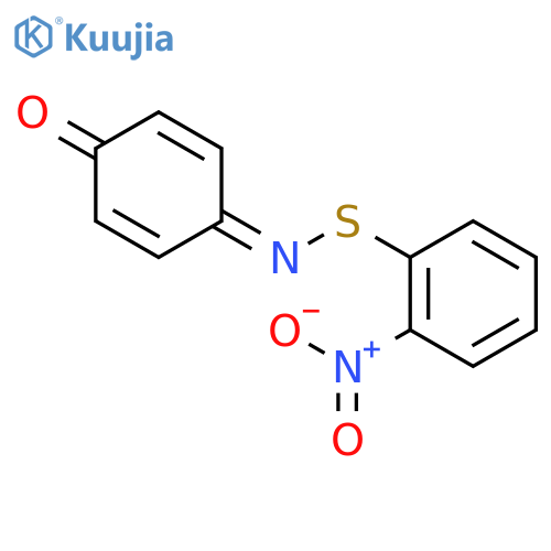 Benzenesulfenamide, 2-nitro-N-(4-oxo-2,5-cyclohexadien-1-ylidene)- structure