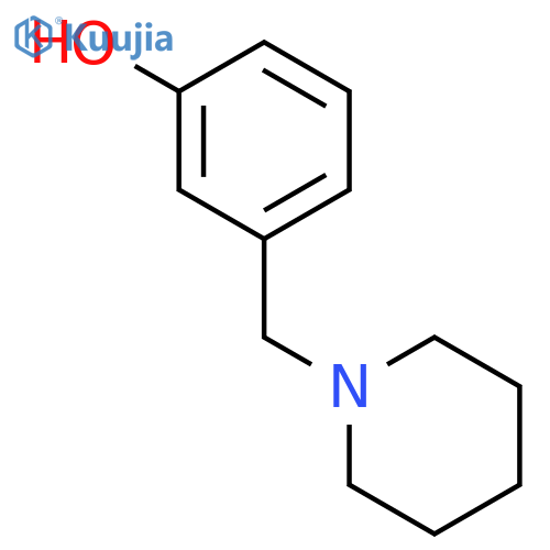3-(Piperidin-1-ylmethyl)phenol structure
