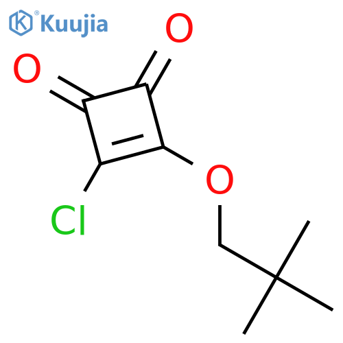 3-Cyclobutene-1,2-dione, 3-chloro-4-(2,2-dimethylpropoxy)- structure