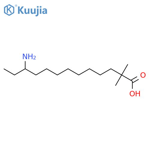 Tridecanoic acid, 11-amino-2,2-dimethyl- structure