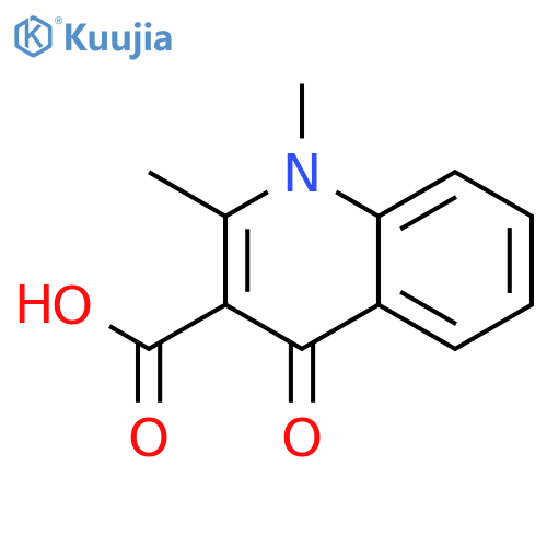 1,2-Dimethyl-4-oxo-1,4-dihydroquinoline-3-carboxylic acid structure