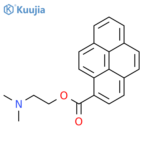 1-Pyrenecarboxylic acid, 2-(dimethylamino)ethyl ester structure