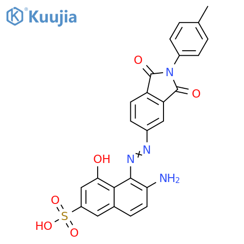 2-Naphthalenesulfonicacid,6-amino-5-[2-[2,3-dihydro-2-(4-methylphenyl)-1,3-dioxo-1H-isoindol-5-yl]diazenyl]-4-hydroxy- structure
