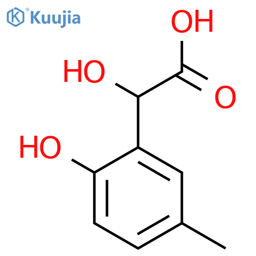 2-hydroxy-2-(2-hydroxy-5-methylphenyl)acetic acid structure