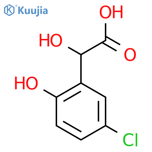 2-(5-chloro-2-hydroxyphenyl)-2-hydroxyacetic acid structure
