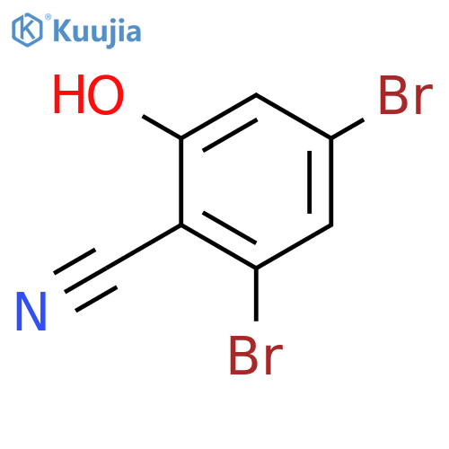 2,4-Dibromo-6-Hydroxybenzonitrile structure