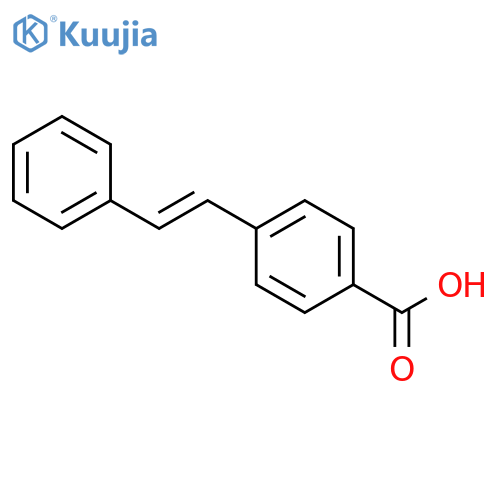Benzoic acid, 4-(2-phenylethenyl)- structure