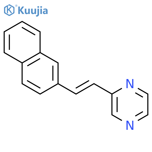 PYRAZINE, [2-(2-NAPHTHALENYL)ETHENYL]- structure