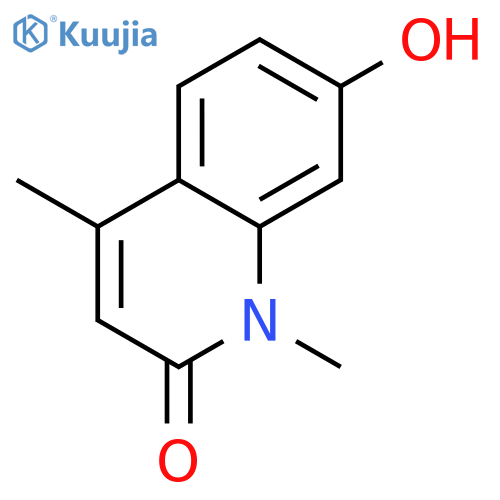 2(1H)-Quinolinone,7-hydroxy-1,4-dimethyl- structure