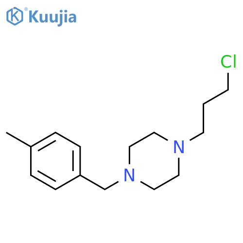 Piperazine, 1-(3-chloropropyl)-4-[(4-methylphenyl)methyl]- structure