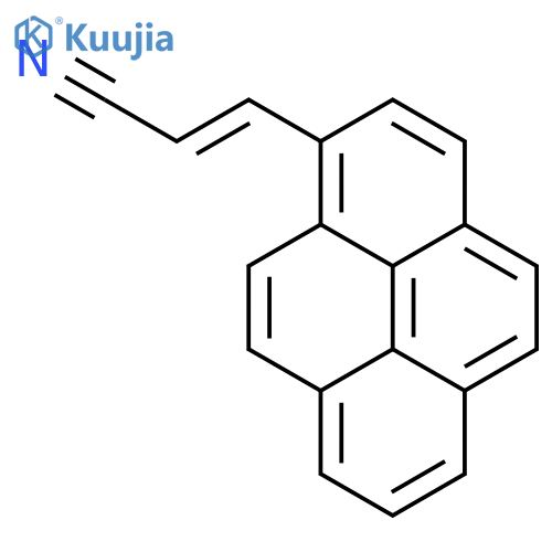 2-Propenenitrile, 3-(1-pyrenyl)- structure
