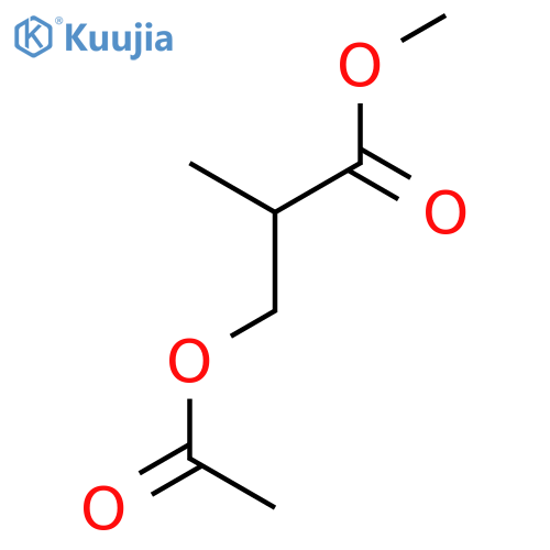 Propanoic acid, 3-(acetyloxy)-2-methyl-, methyl ester, (2S)- structure