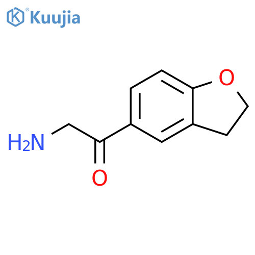 2-amino-1-(2,3-dihydro-1-benzofuran-5-yl)ethan-1-one structure