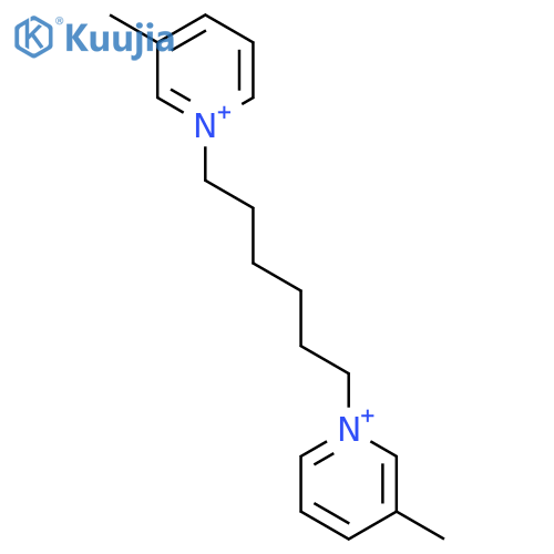 Pyridinium, 1,1'-(1,6-hexanediyl)bis[3-methyl- structure