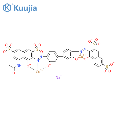 Cuprate(4-),[.mu.-[5-(acetylamino)-3-[[3,3'-di(hydroxy-.kappa.O)-4'-[[1-(hydroxy-.kappa.O)-3,6-disulfo-2-naphthalenyl]azo-.kappa.N1][1,1'-biphenyl]-4-yl]azo-.kappa.N1]-4-(hydroxy-.kappa.O)-2,7-naphthalenedisulfonato(8-)]]-,tetrasodium structure