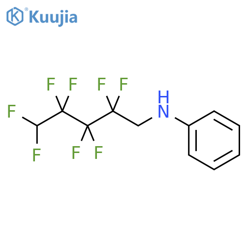 Benzenamine, N-(2,2,3,3,4,4,5,5-octafluoropentyl)- structure