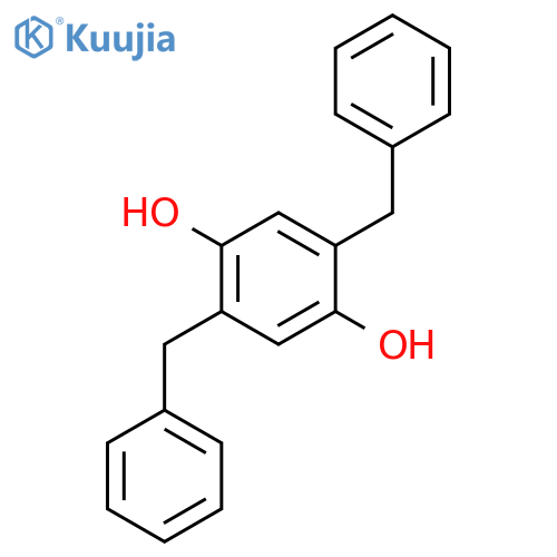 2,5-dibenzylbenzene-1,4-diol structure