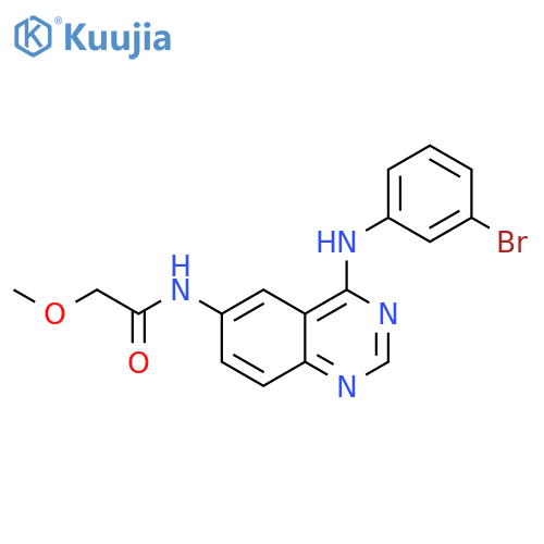 Acetamide, N-[4-[(3-bromophenyl)amino]-6-quinazolinyl]-2-methoxy- structure