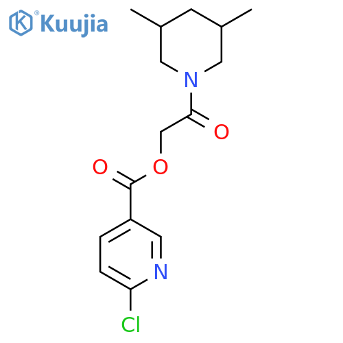 2-(3,5-Dimethylpiperidin-1-yl)-2-oxoethyl 6-chloropyridine-3-carboxylate structure