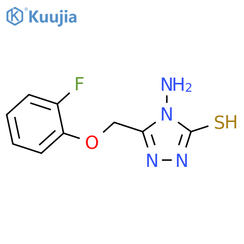 4-Amino-5-(2-fluorophenoxymethyl)-4H-1,2,4-triazole-3-thiol structure