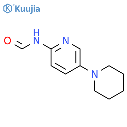 Formamide, N-[5-(1-piperidinyl)-2-pyridinyl]- structure