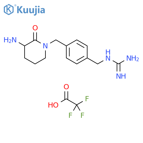Guanidine, [[4-[(3-amino-2-oxo-1-piperidinyl)methyl]phenyl]methyl]- structure