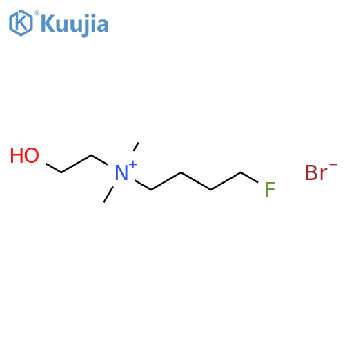 1-Butanaminium, 4-fluoro-N-(2-hydroxyethyl)-N,N-dimethyl-, bromide structure