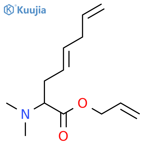 4,7-Octadienoic acid, 2-(dimethylamino)-, 2-propenyl ester structure