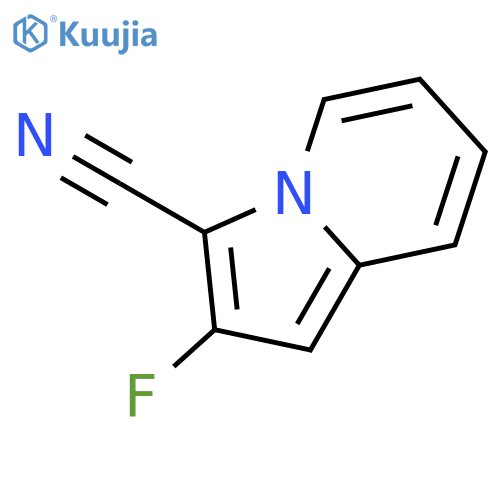 3-Indolizinecarbonitrile,2-fluoro- structure